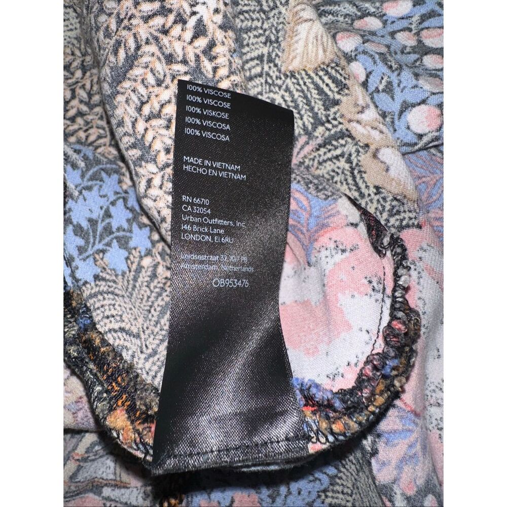 Anthropologie Sz M The Elyse Slip Dress Floral Cowl Neck Midi Multicolor - Picture 9 of 12